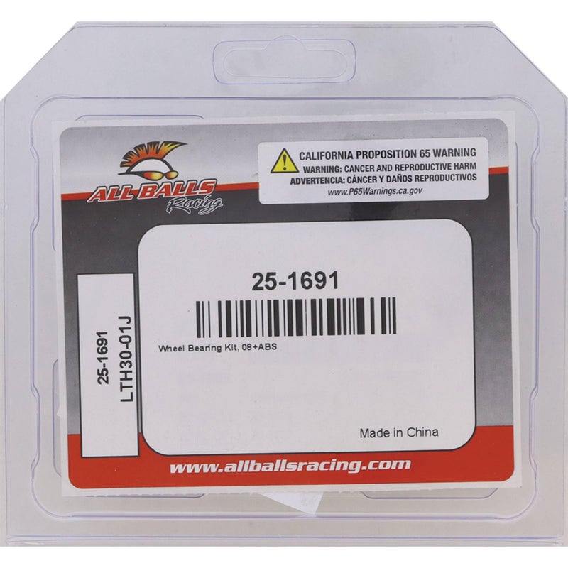 All Balls 25-1691 Front Wheel Bearing Kit Compatible with/Replacement for Harley-Davidson Street Bike FLHTCU Ultra Classic Electra Glide W Sidecar 2008-2010, FLHTK CVO 2014 - Image 3